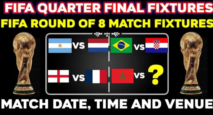 Quarter Final Match Schedule World Cup 2022