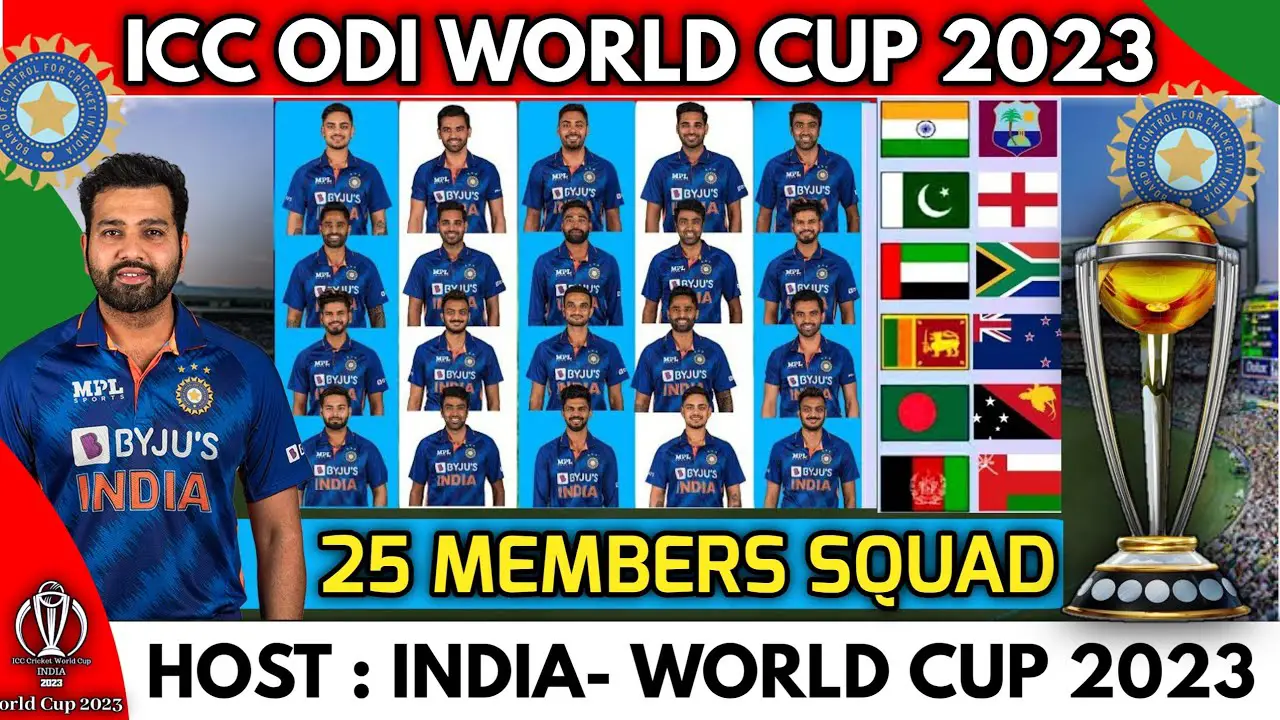 India squad for ODI World Cup 2023