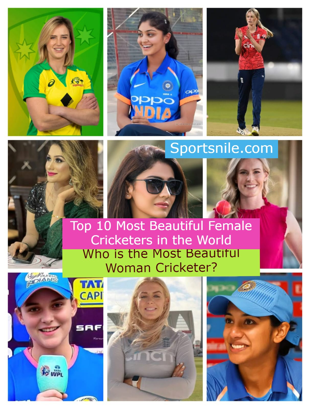 Top 10 Most Beautiful Female Cricketers