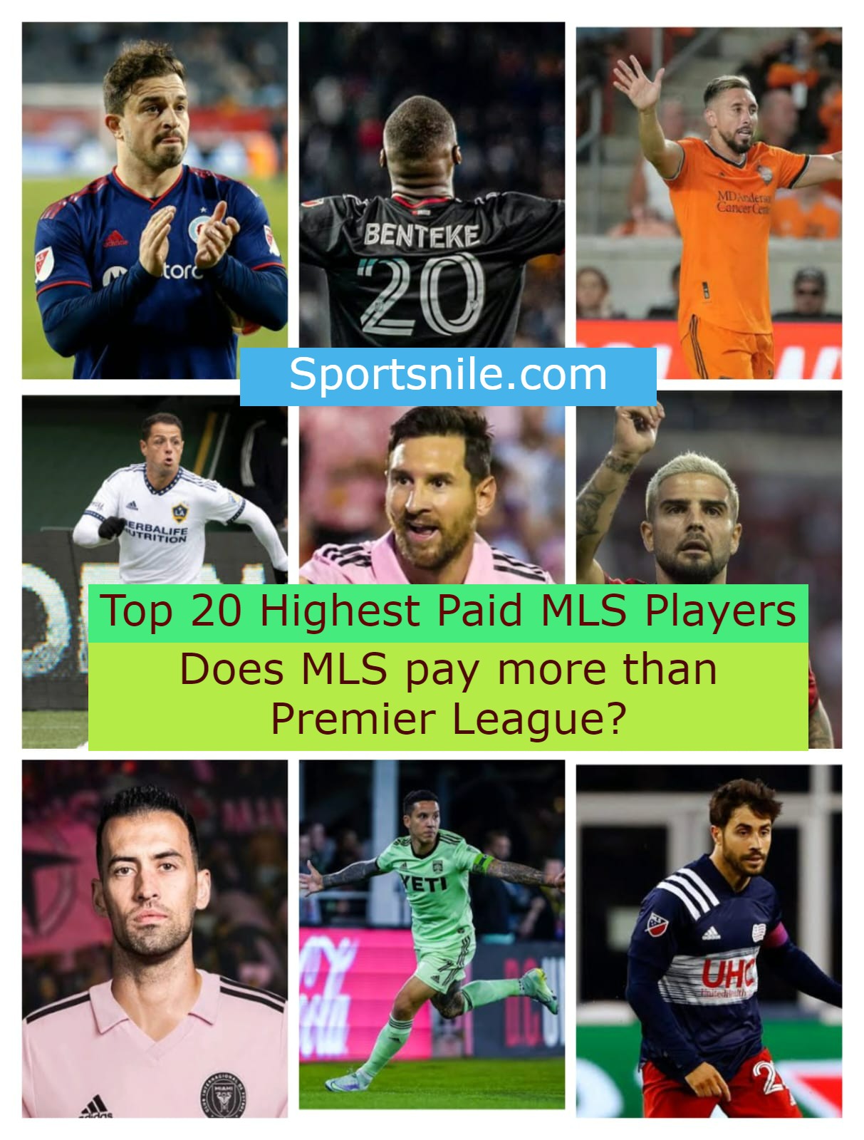 Top 20 Highest Paid MLS Players