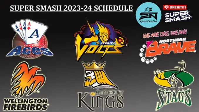 Super Smash T20 Schedule
